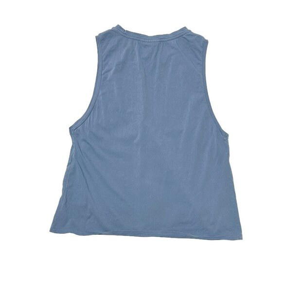 THE Upside Sarah Printed Logo Tank Top Blue - Picture 9 of 9